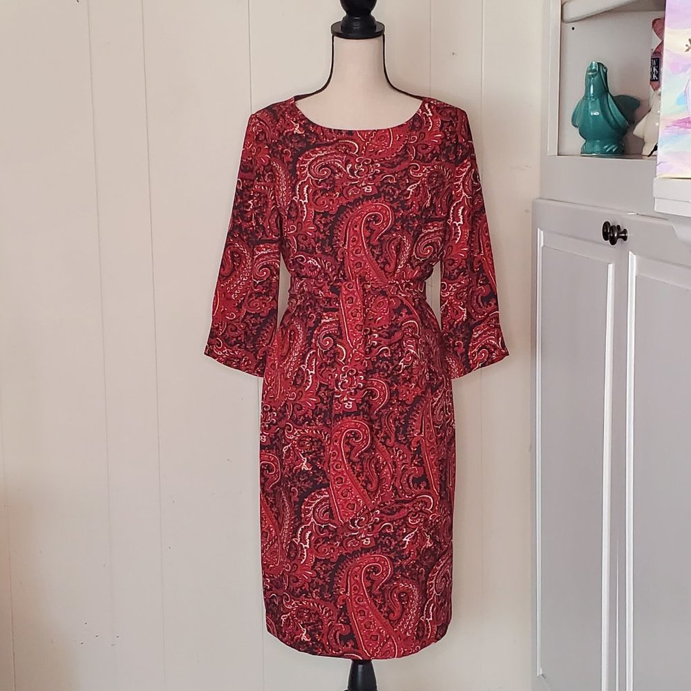 Talbots Paisley Dress